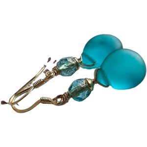 💎Aqua Teardrop Earrings NWOT